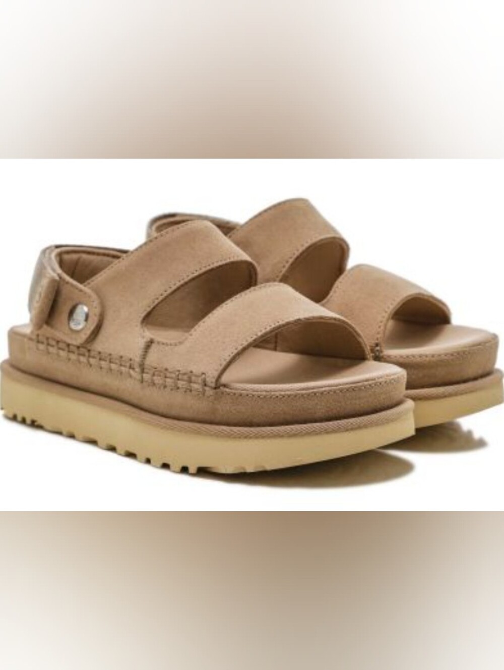 UGG Goldenstar Glide Platform Sandals Size 8 Used Excellent